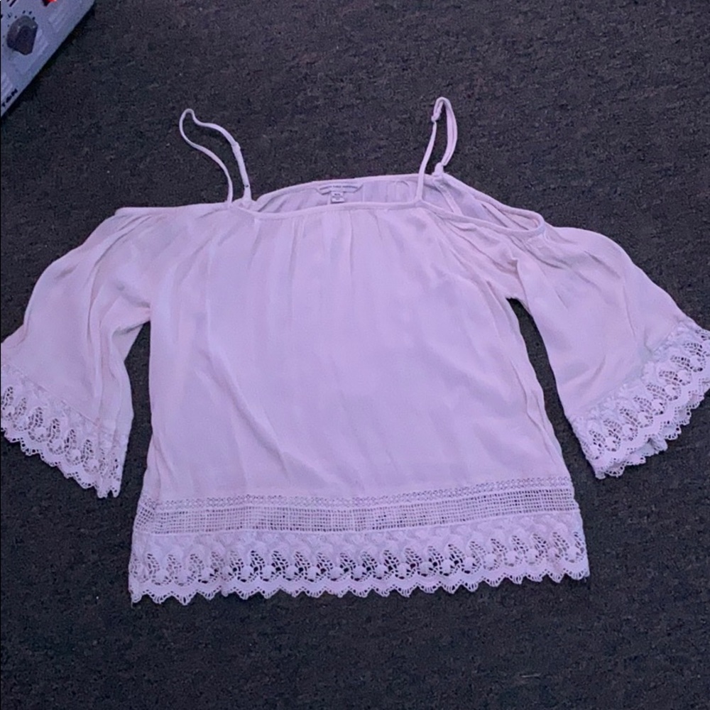 American eagle off the shoulder shirt